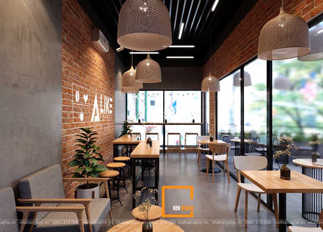 thiết kế thi công quán cafe 